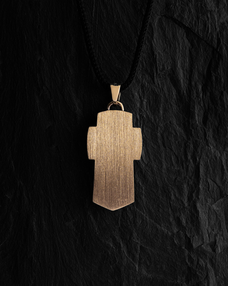 Хрест ARCHANGEL MICHAEL (жовте золото) 3