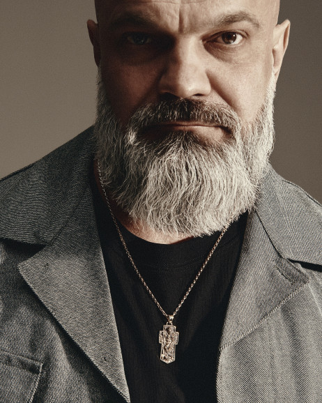 Крест ARCHANGEL MICHAEL (желтое золото) 2