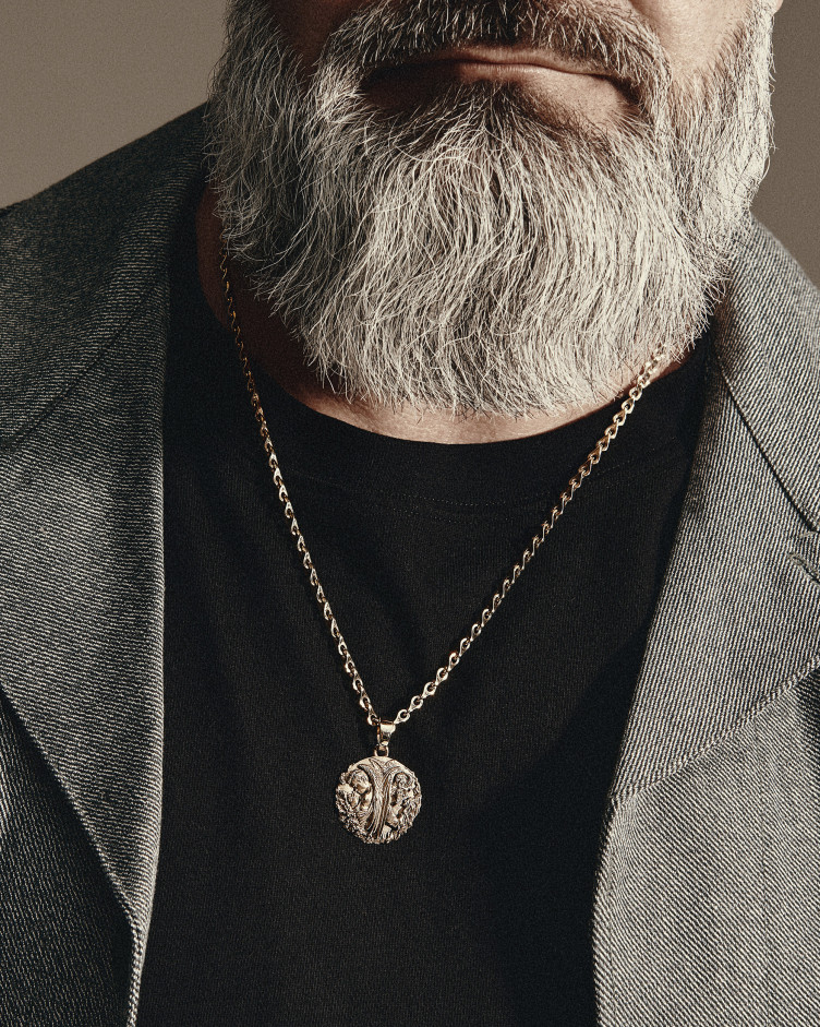 Pendant ANGEL AND DEMON (14k yellow gold) 2