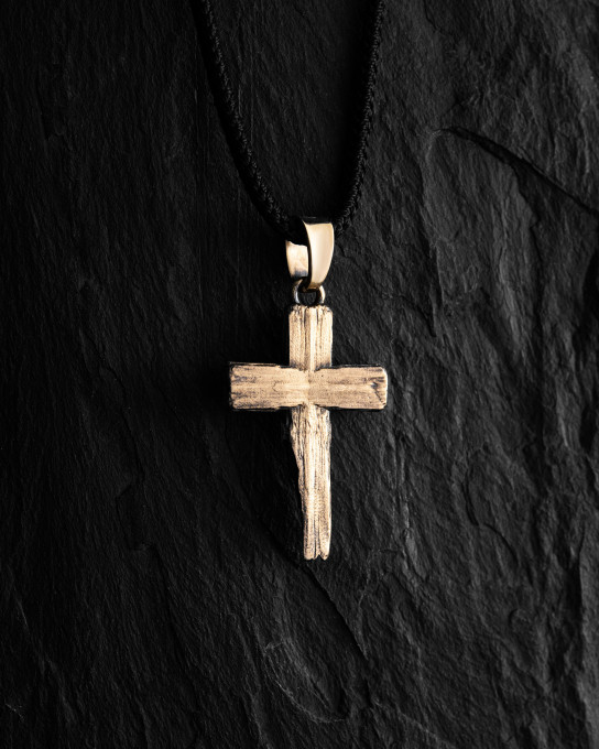 Крест TITLES CRUCIS (желтое золото) / Кулоны + 4