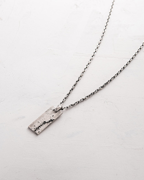 Silver pendant on a chain MONOLITH 4