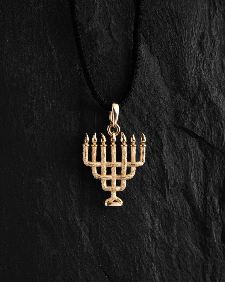 Pendant MENORAH (14k yellow gold)