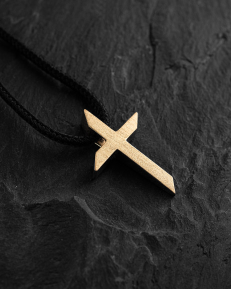 Cross EX FIDEI (14k yellow gold) 4