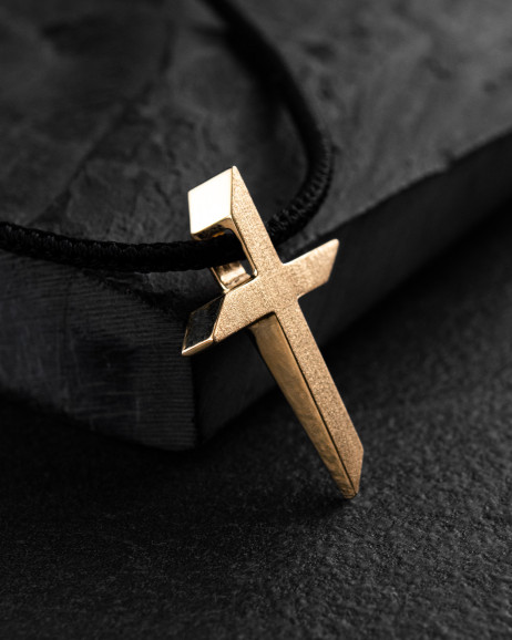 Cross EX FIDEI (14k yellow gold) 5