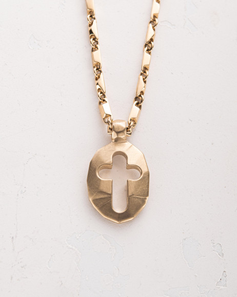 Pendant – cross SHIELD of FAITH ​(14k yellow gold) 5