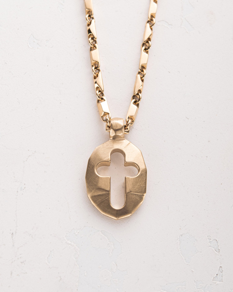 Pendant – cross SHIELD of FAITH ​(14k yellow gold) 5