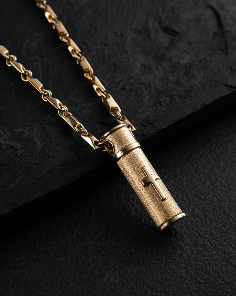 Pendant RELIQUARY WITH THE CROSS ​(14k yellow gold) 4