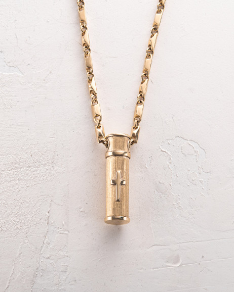 Pendant RELIQUARY WITH THE CROSS ​(14k yellow gold) 2