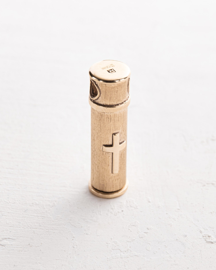 Pendant RELIQUARY WITH THE CROSS ​(14k yellow gold) 3