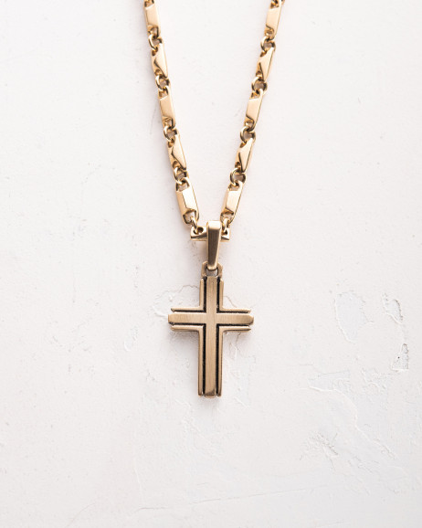 Cross SANDHED ​(14k yellow gold) 4