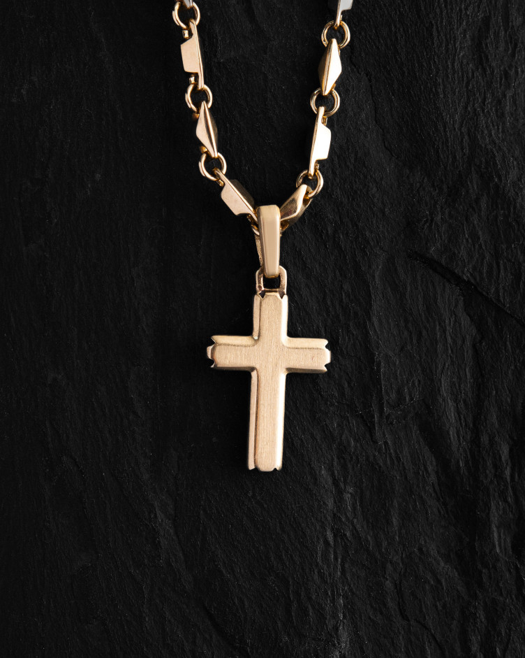 Cross SANDHED ​(14k yellow gold) 3