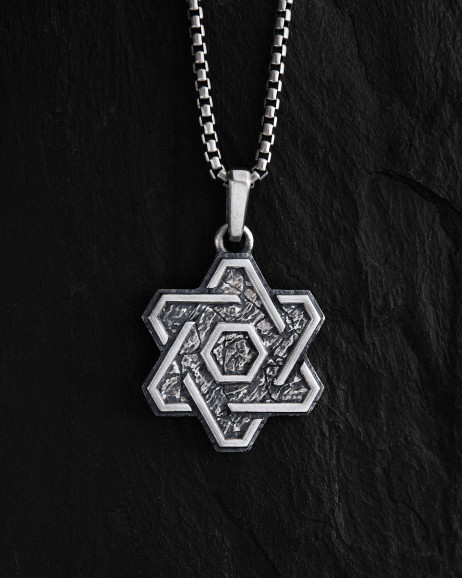 Срібний кулон STAR OF DAVID