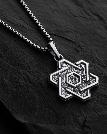 Серебряный кулон STAR OF DAVID / Кулоны + 4