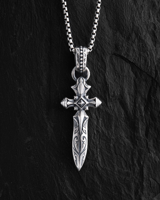 Серебряный кулон DAGGER / Кулоны + 3