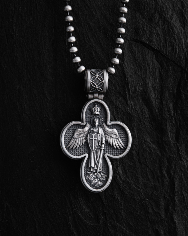 Срібний хрест MESSIAH. I.N.R.I. 2