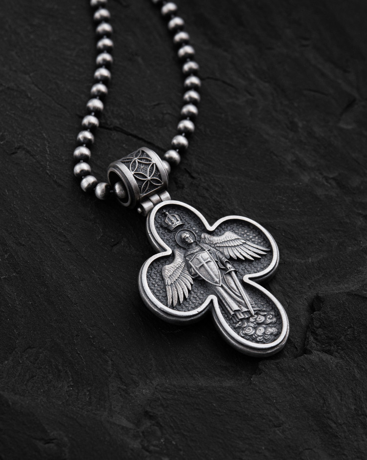 Срібний хрест MESSIAH. I.N.R.I. 3