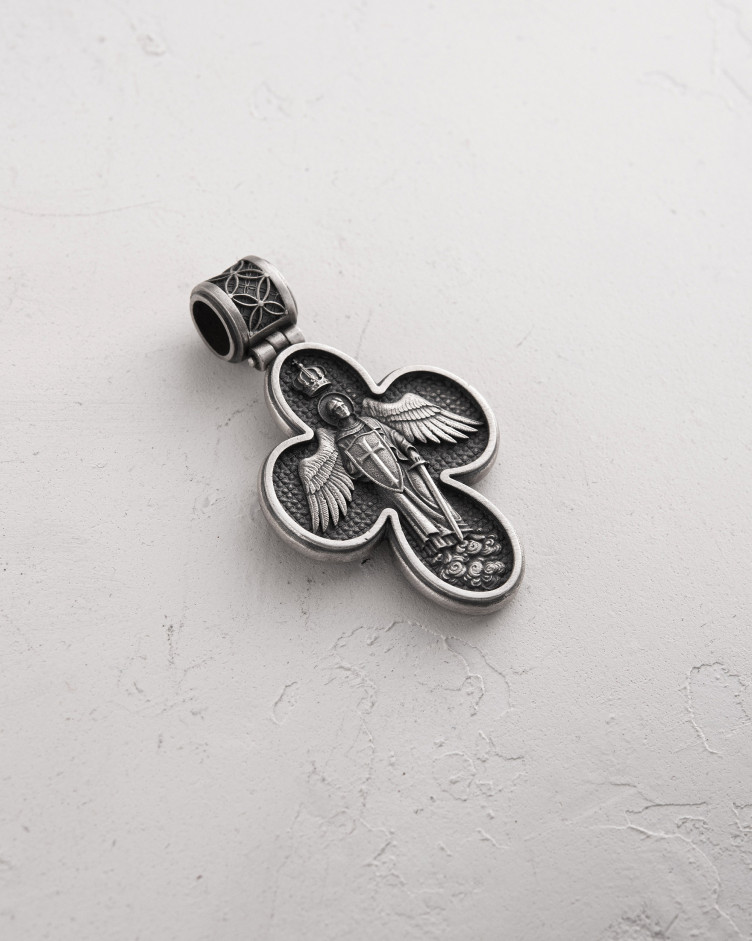 Срібний хрест MESSIAH. I.N.R.I. 5