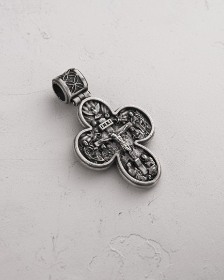 Срібний хрест MESSIAH. I.N.R.I. 4