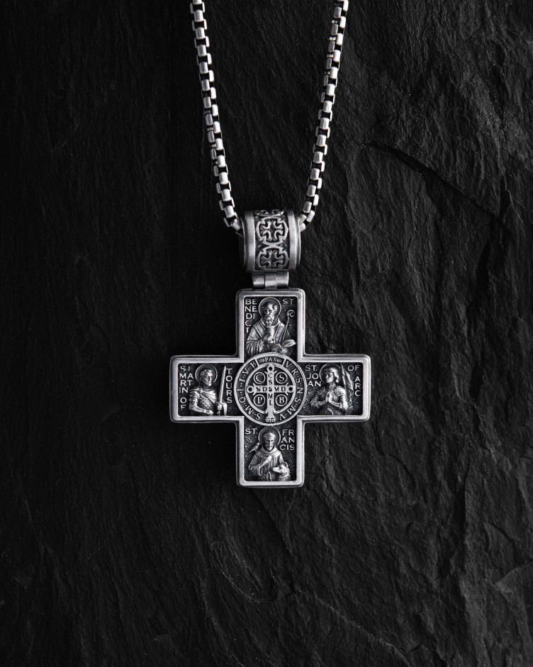 Срібний хрест GUARDIAN SAINTS 4