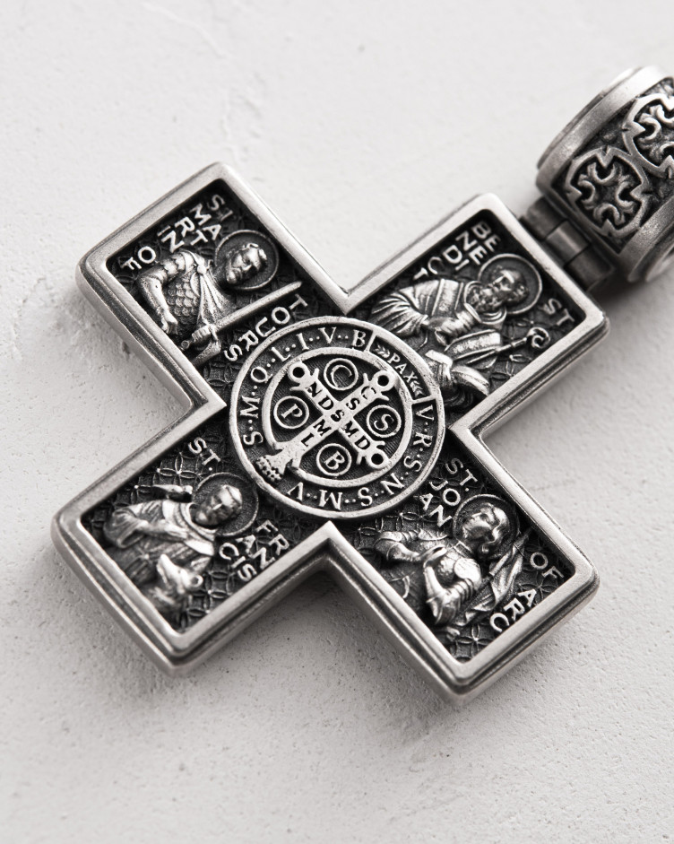 Срібний хрест GUARDIAN SAINTS 6