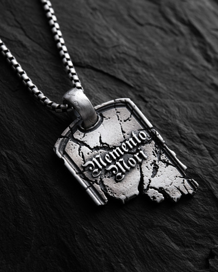 Серебряный кулон SCRIPTUM. MEMENTO MORI / Кулоны + 3