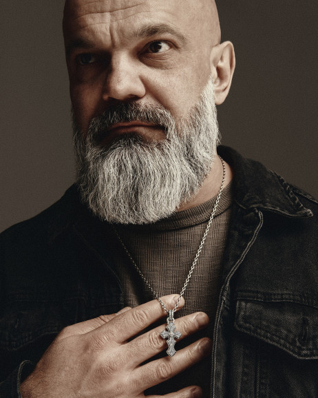 Срібний хрест INITIUM ET FINIS 2