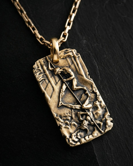 Кулон BOXE OMBRA (желтое золото) 3