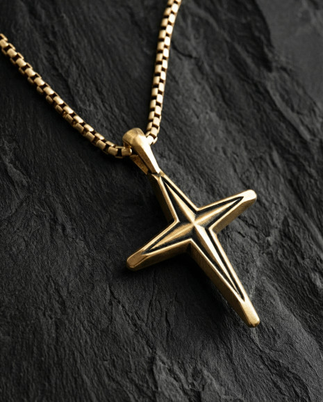Хрест CHEMIN (жовте золото) 2