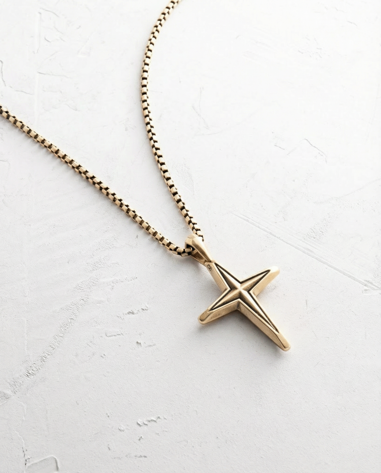 Хрест CHEMIN (жовте золото) 4