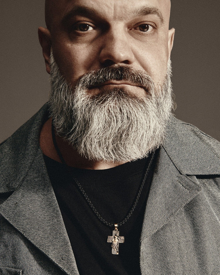 Хрест у жовтому золоті THE FACE OF FAITH 4