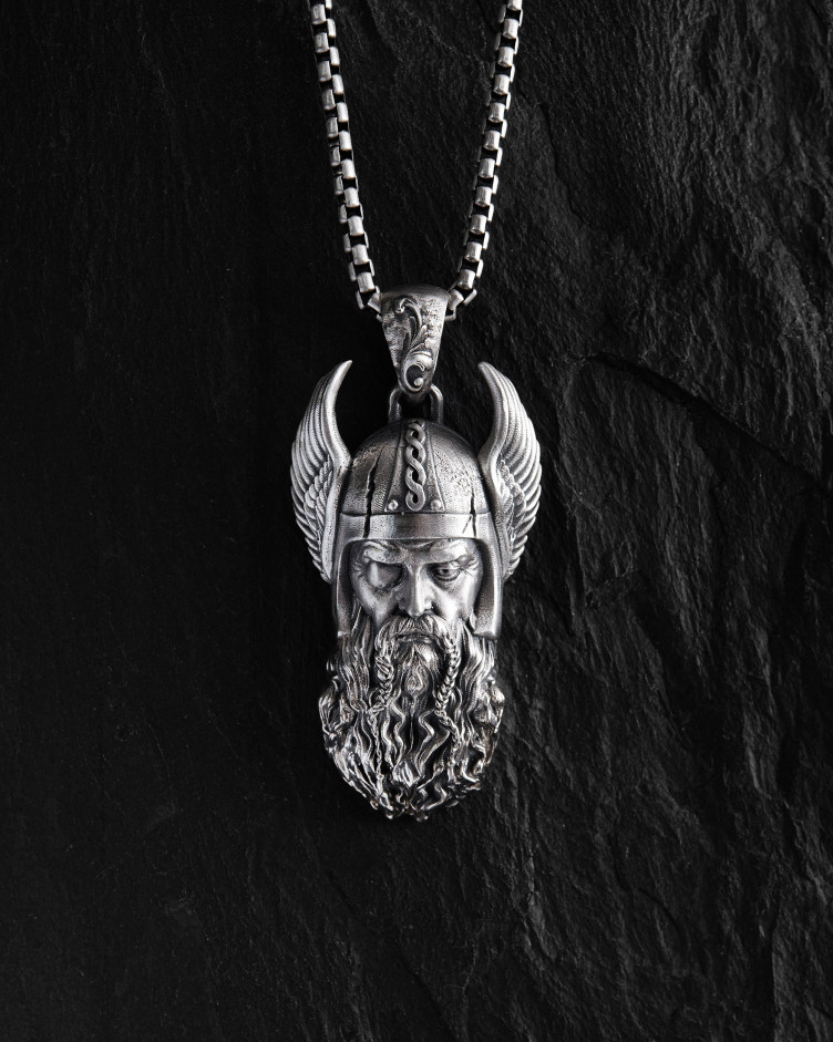 Серебряный кулон VIKING WARRIOR ODIN