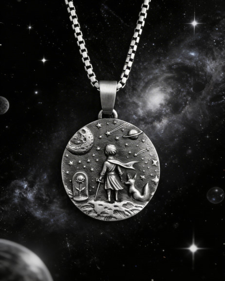 Срібний кулон МАЛЕНЬКИЙ ПРИНЦ 4