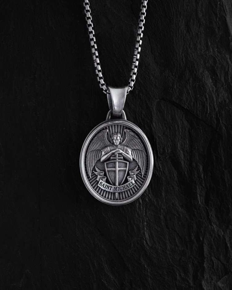Silver pendant SAINT MICHAEL