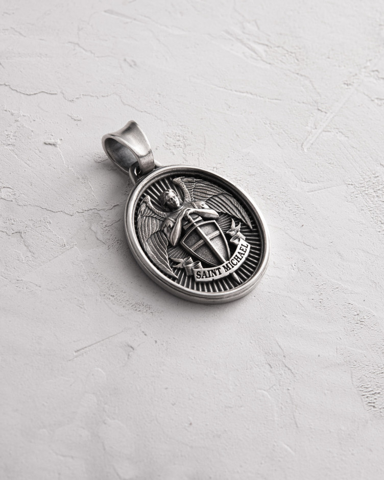 Silver pendant SAINT MICHAEL 5