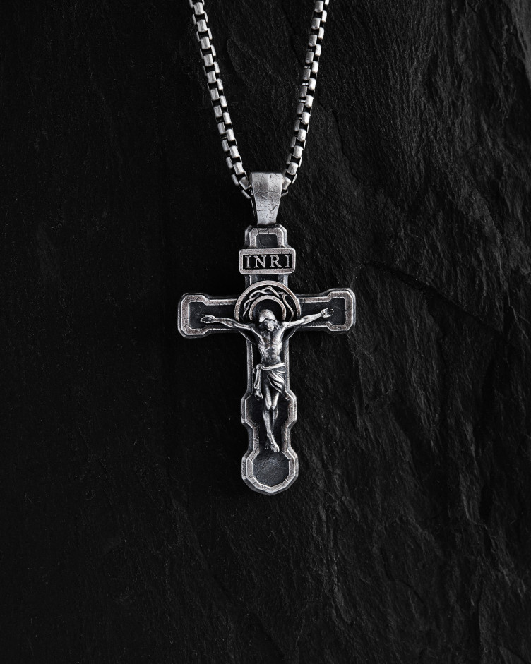 Срібний хрест FILIUS UNIGENITUS DEI. INRI