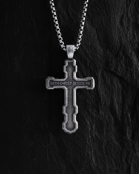 Срібний хрест FILIUS UNIGENITUS DEI. INRI 3