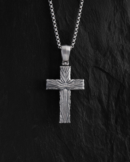 Срібний хрест CHRIST CRUCIFIX. SALVATION / Кулони + 2
