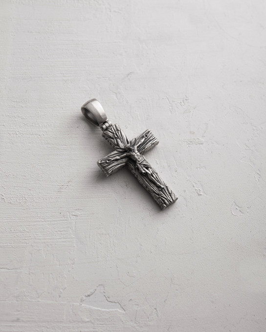 Серебряный крест CHRIST CRUCIFIX. SALVATION / Кулоны + 3