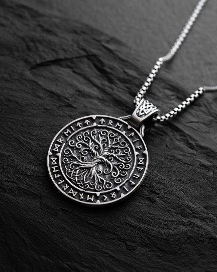 Срібний кулон YGGDRASIL TREE OF LIFE / Кулони + 3