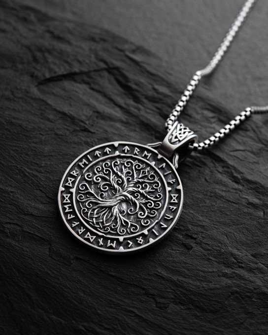 Срібний кулон YGGDRASIL TREE OF LIFE / Кулони + 3