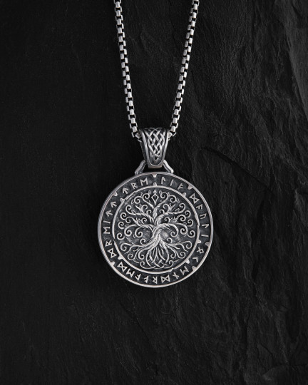 Срібний кулон YGGDRASIL TREE OF LIFE / Кулони