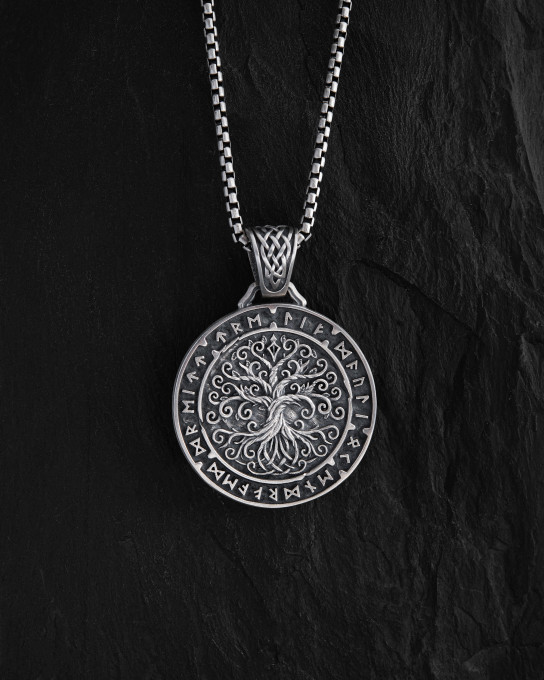 Срібний кулон YGGDRASIL TREE OF LIFE / Кулони