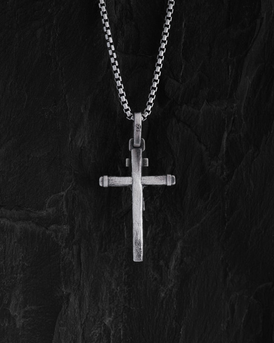 Срібний хрест CRUCIFIXION OF JESUS. ІНЦІ / Кулони + 2