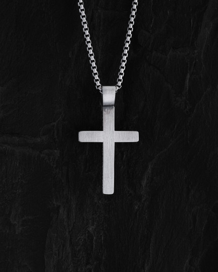 Срібний хрест JESUS PRAYER / Кулони
