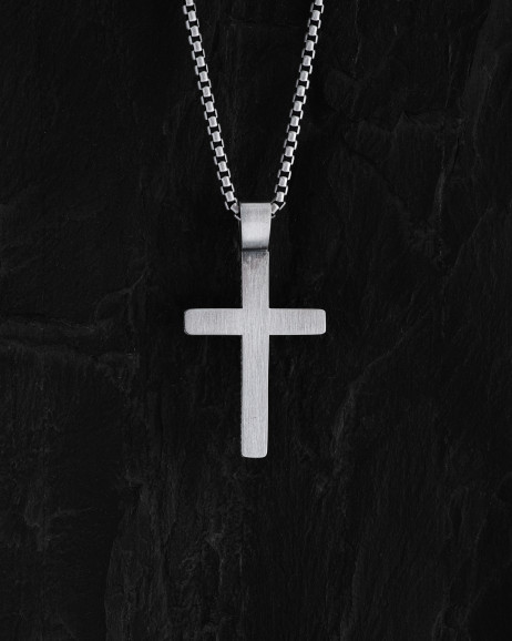 Срібний хрест JESUS PRAYER / Кулони