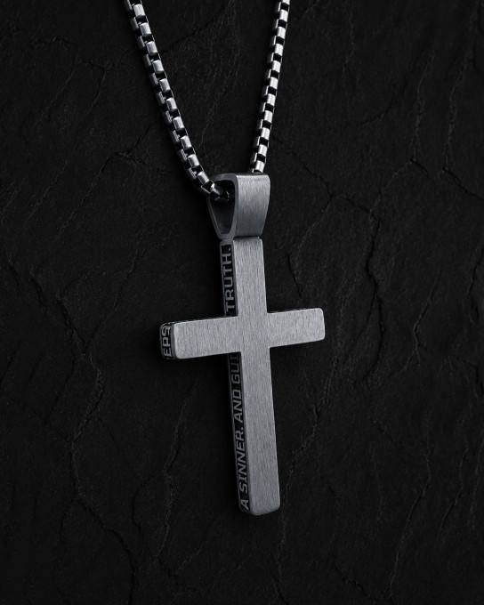 Срібний хрест JESUS PRAYER / Кулони + 7