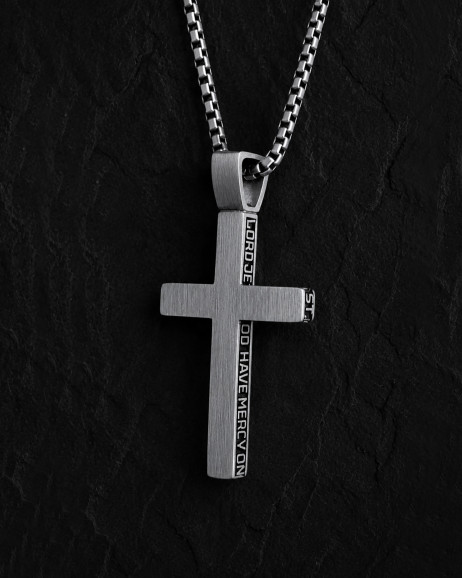 Серебряный крест JESUS PRAYER / Кулоны