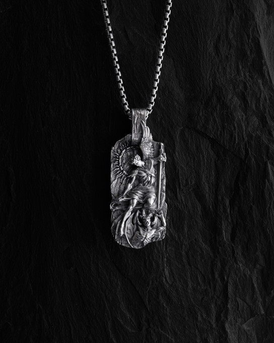 Серебряный кулон SAINT MICHAEL / Кулоны