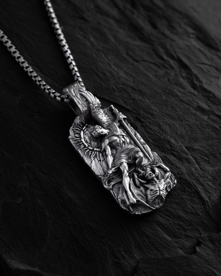 Серебряный кулон SAINT MICHAEL / Кулоны + 3