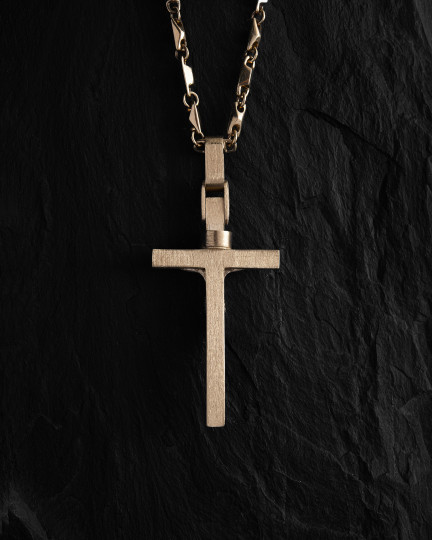 Хрест CRUCIFIXION of JESUS CHRIST. REDEMPTION (жовте золото) / Кулони + 3